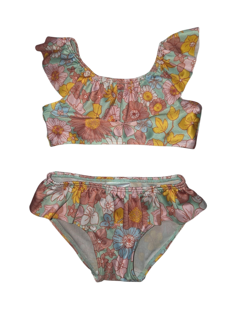 H&M Floral Ruffle Bikini. Girls 2T
